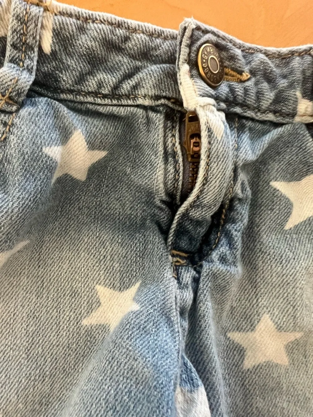 Gymboree Light Blue Star Print Denim Shorts - Picture 4 of 4